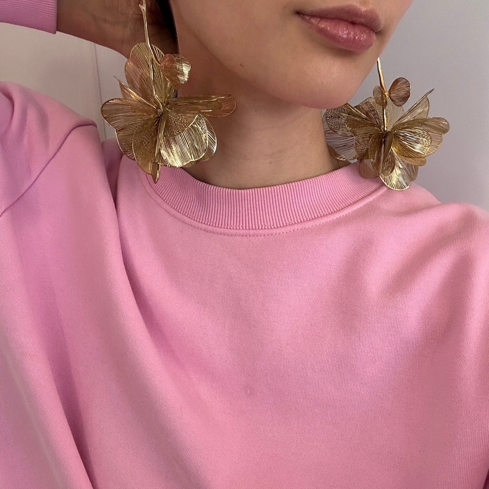 Zara Gold Leaf Earrings